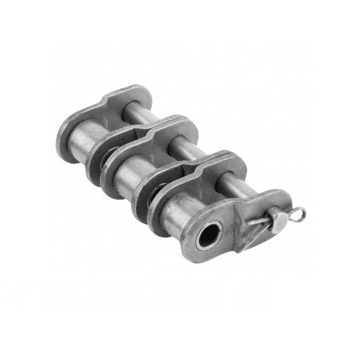 Union acodada cadena triple 32B-3 acero ISO DIN 8187 paso 2"