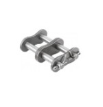 Union recta cadena doble 28B-2 acero inoxidable paso 1-3/4"