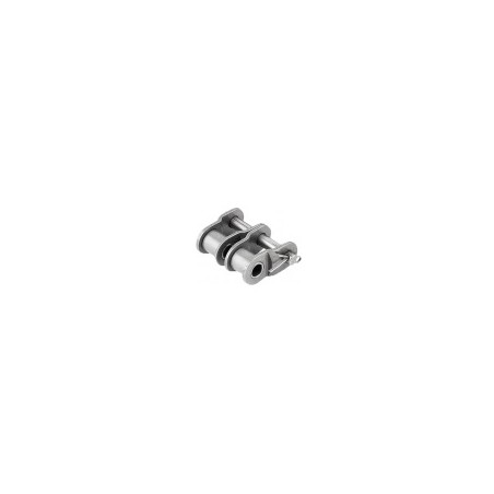 Union acodada cadena doble 06B-2 acero inoxidable paso 3/8"