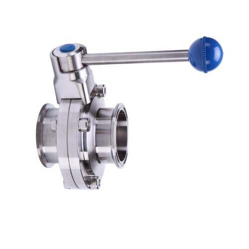Valvula de mariposa A480 OD clamp-clamp Inoxpa A-304L DN-4" EPDM FDA sin maneta