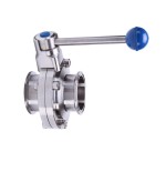 Valvula de mariposa A480 OD clamp-clamp Inoxpa A-316L DN-2-1/2" EPDM FDA sin maneta