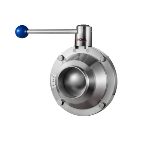 Valvula de bola A640 DIN macho-macho Inoxpa A-304L DN-100 EPDM FDA sin maneta