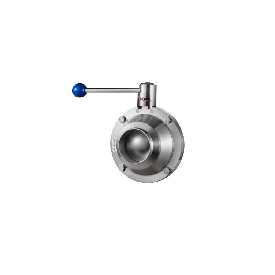 Valvula de bola A640 DIN macho-macho Inoxpa A-316L DN-100 EPDM FDA sin maneta