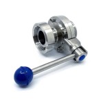 Valvula de bola A640 DIN macho-tuerca Inoxpa A-316L DN-50 EPDM FDA sin maneta