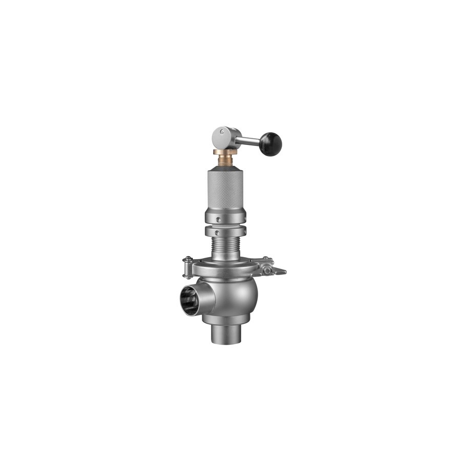 Valvula de alivio DIN soldar-soldar Inoxpa A-316L DN-50 EPDM FDA 0-3 bar con maneta Valvula de alivio DIN soldar-soldar Inoxpa A-316L DN-50 EPDM FDA 0-3 bar con maneta