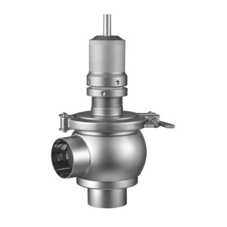 Valvula de alivio DIN soldar-soldar Inoxpa A-316L DN-65 EPDM FDA 0-6 bar sin maneta