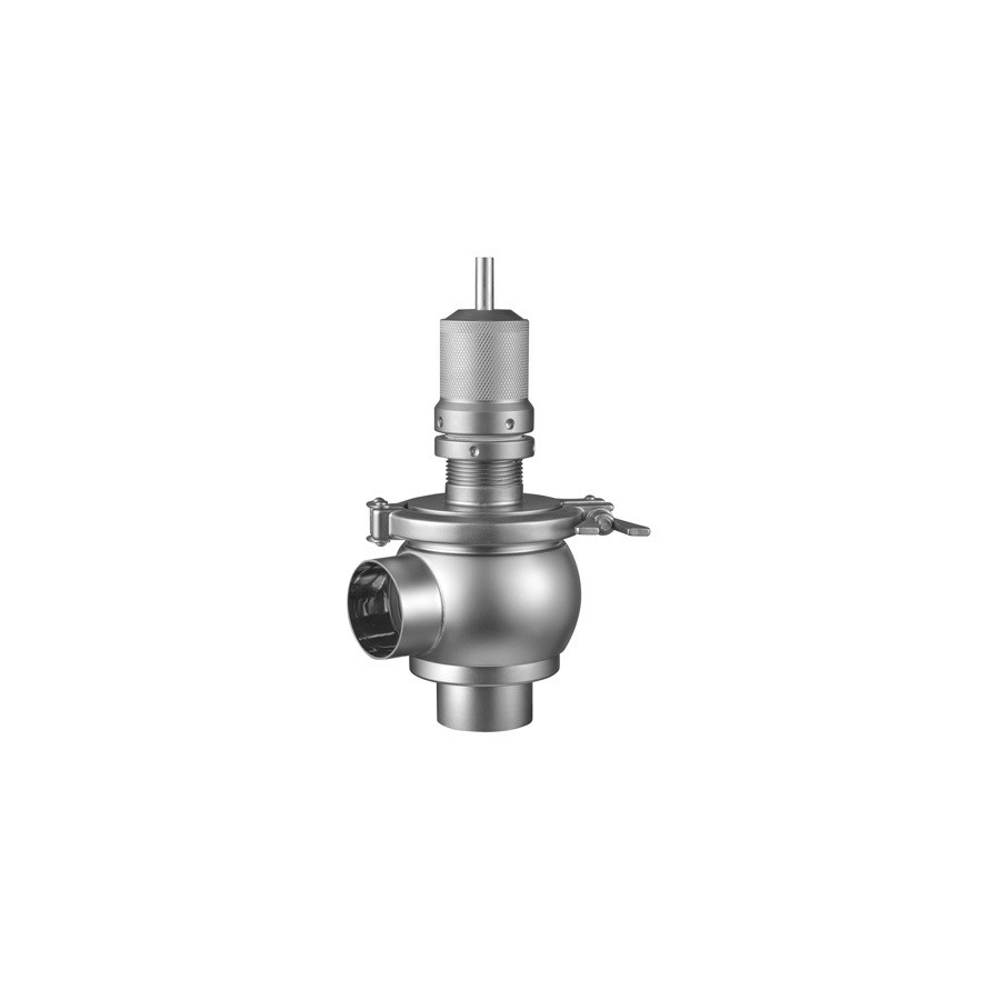 Valvula de alivio DIN macho-macho Inoxpa A-316L DN-25 EPDM FDA 0-10 bar sin maneta