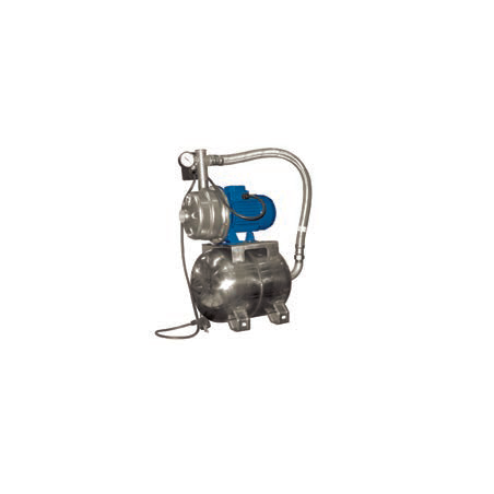 Grupo de presion con hidrosfera hor. Inox. 20 l. Ebara modelo COMPACT AM/12G 0.9 KW. 230 V.