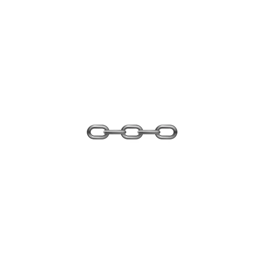 Cadena eslabon corto a/inox. A4 DIN-766 4 mm.