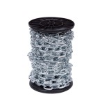 Cadena eslabon recto acero cincado 6 mm.