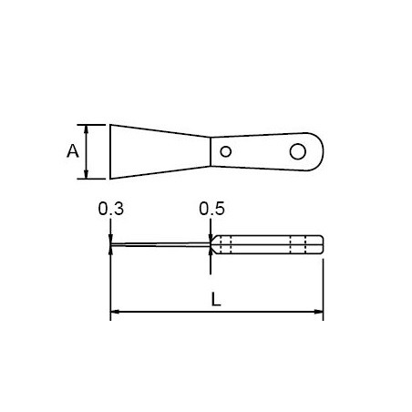 Espatula  Ega Master 75x200 mm. antichispa Al-Bron codigo 71626