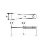 Espatula  Ega Master 75x200 mm. antichispa Al-Bron codigo 71626