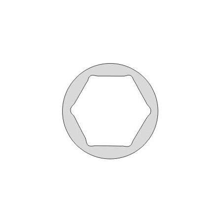 Llave de vaso 1/2" Ega Master 1/4" serie larga antichispa Al-Bron (6 cantos) codigo 35045