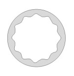 Llave de vaso 3/4" Ega Master 1-7/16" serie larga antichispa Cu-Be (12 cantos) codigo 35350