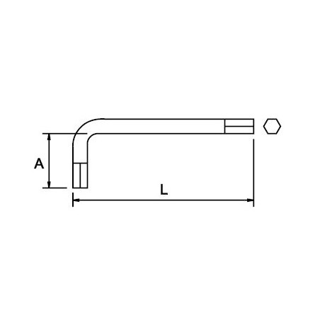 Llave hexagonal Ega Master 14 mm. antichispa Cu-Be codigo 70401