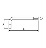Llave hexagonal Ega Master 27 mm. antichispa Cu-Be codigo 70406