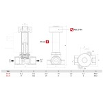 Electrovalvula Aignep accionamiento directo 2/2 N.O. 1/4" laton FKM 3 mm. 01F03203V0