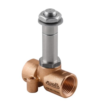 Electrovalvula Aignep accionamiento directo 3/2 N.C. 1/8" laton EPDM 1,5 mm. 01F02315E0