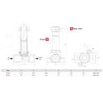 Electrovalvula Aignep accionamiento directo 2/2 N.C. 1/4" inoxidable FKM 2,5 mm. X1F03125V0