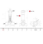 Electrovalvula Aignep accionamiento directo 3/2 N.C. 1/8" inoxidable FKM 4 mm. X1F02304V0