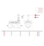 Electrovalvula Aignep servoaccionada 2/2 N.C. 3/4" laton EPDM 18 mm. 04F07118EH