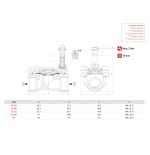 Electrovalvula Aignep servoaccionada 2/2 N.C. 1/4" inoxidable EPDM 10 mm. X4F03110E0