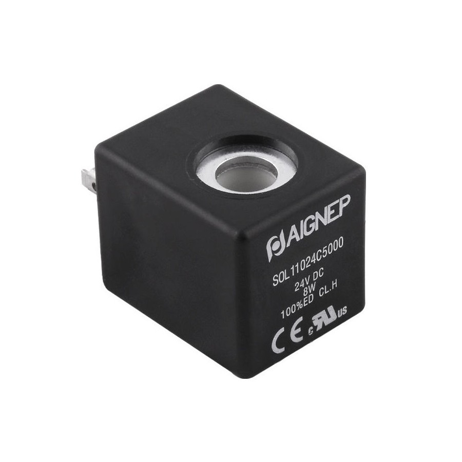 Bobina Aignep B3 talla 30 10 mm. 220 V. AC. 50/60 Hz. 11 VA. SOL11220A9000 Bobina Aignep B3 talla 30 10 mm. 220 V. AC. 50/60 Hz. 11 VA. SOL11220A9000