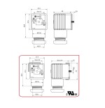 Conector Aignep serie CON talla 30-36 transparente Led+VDR 110 V.  CON3211000