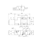 Electrovalvula monoestable Aignep 3/2 N.O. 1/4" retorno muelle 01VS03NO03