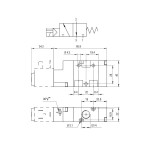 Electrovalvula monoestable Aignep 3/2 N.C. 1/4" retorno neumatico 01VS43NC03
