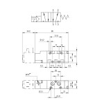 Electrovalvula monoestable Aignep 5/2 1/8" retorno neumatico 01VS450002
