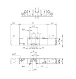 Electrovalvula monoestable Aignep 5/3 P.C. 1/8" retorno muelle 01VS07PC02