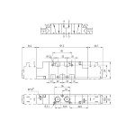 Electrovalvula monoestable Aignep 5/3 P.C. 1/4" retorno muelle 01VS07PC03