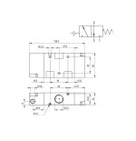 Valvula monoestable Aignep 3/2 N.C. 1/2" retorno muelle 01VP03NC05