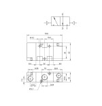 Valvula biestable Aignep 3/2 1/4" 2 posiciones fijas 01VP130003