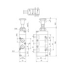Valvula tirador biestable Aignep 5/2 1/4"   01VT150003