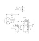 Valvula palanca biestable Aignep 3/2 1/8"   01VL130002