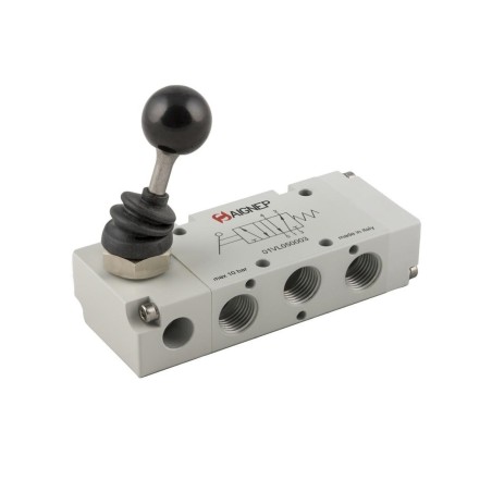 Valvula palanca biestable Aignep 5/2 1/4"   01VL150003