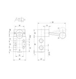 Valvula de palanca inox. monoestable Aignep 3/2 N.C. 1/4"  X1VL03NC03