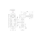 Bobina talla 22 Aignep 9 mm. 110 V. AC. 5 VA. SOL01110A2000
