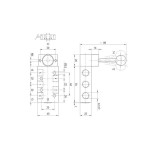 Conector Atex talla 22 Aignep negro 2P+T   CONX100001