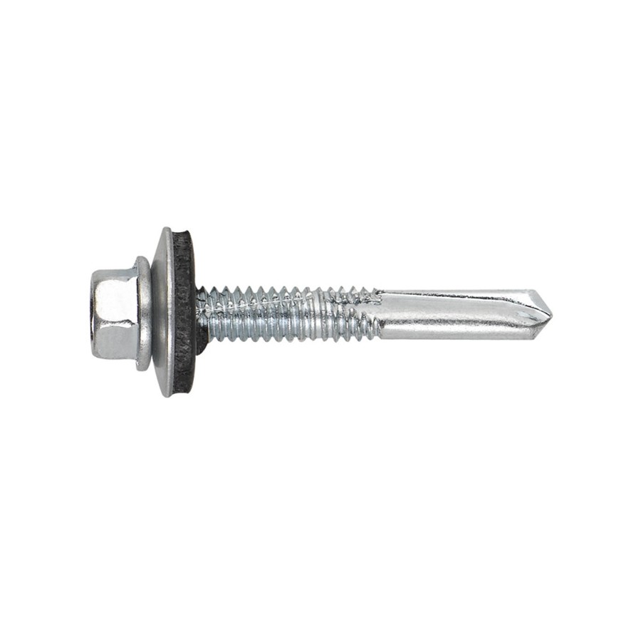 Tornillo para viga cincado autotaladrante cabeza hexagonal Index 5,5 x 80 P16 AUTO16580 Tornillo para viga cincado autotaladrante cabeza hexagonal Index 5,5 x 80 P16 AUTO16580