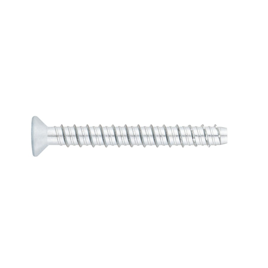 Tornillo cabeza avellanada para hormigon con recubrimiento cincado Index D-5 x 100 TFA05100 Tornillo cabeza avellanada para hormigon con recubrimiento cincado Index D-5 x 100 TFA05100