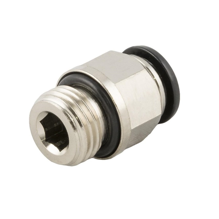 Racor recto cilindrico macho con torica Aignep 6 M5 codigo 50020N 6 M5 Racor recto cilindrico macho con torica Aignep 6 M5 codigo 50020N 6 M5