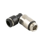 Racor codo orientable prolongado cilindrico macho con torica Aignep 8 3/8" codigo 55126 8 3/8