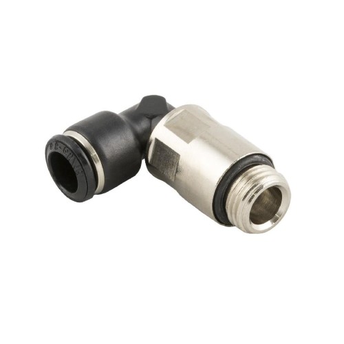 Racor codo orientable prolongado cilindrico macho con torica Aignep 12 1/4" codigo 55126 12 1/4