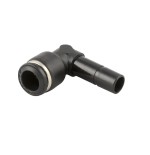 Racor codo giratorio con espiga lisa corta Aignep 6 8 codigo 55140 6 8