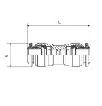 Racor recto intermedio Aignep 6 4 codigo 50040 6 4