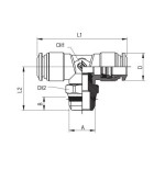Racor te giratoria conica macho Aignep 12 1/2" codigo 50211 12 1/2
