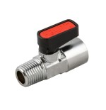 Valvula de paso macho conico-hembra NBR Aignep 3/8" 3/8" codigo 6310 3/8 3/8